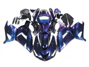 Compra Carenados Moto Kawasaki ZX14R ZZR1400 2006-2011 - Camaleón Azul Púrpura