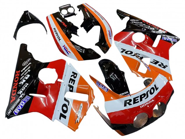 Compra Carenados Moto Honda CBR400RR NC23 1987-1989 - Naranja Blanco Rojo Negro Brillante Repsol HRC