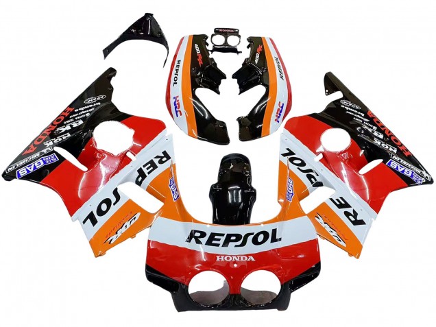 Compra Carenados Moto Honda CBR400RR NC23 1987-1989 - Naranja Blanco Rojo Negro Brillante Repsol HRC