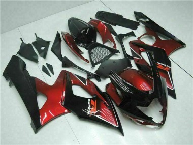 Compra Carenado Moto Suzuki GSXR 1000 2005-2006 - Rojo Negro Brillante