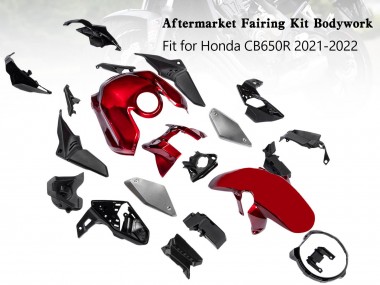 Compra Carenados Moto Honda CB650R 2019-2022 - Negro Rojo