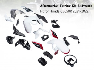 Compra Carenados Moto Honda CB650R 2019-2022 - Blanco Negro Rojo