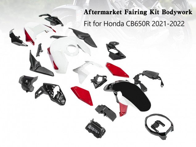 Compra Carenados Moto Honda CB650R 2019-2022 - Negro Rojo Blanco