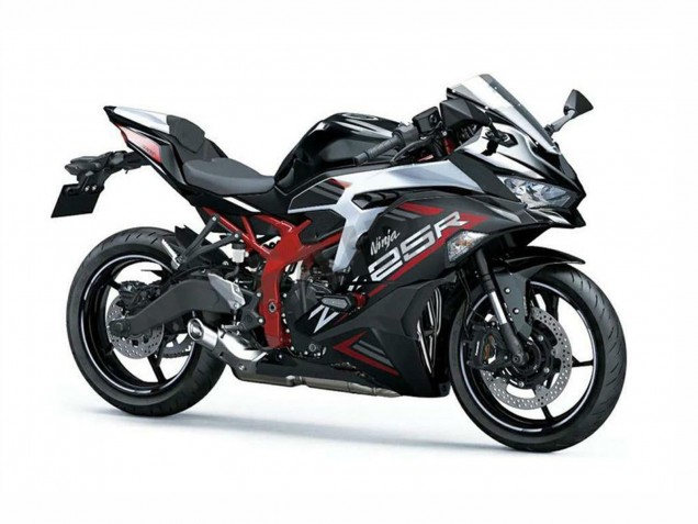 Compra Carenados Moto Kawasaki ZX25R ZX-25R 2019-2025 - Plata Rojo Negro
