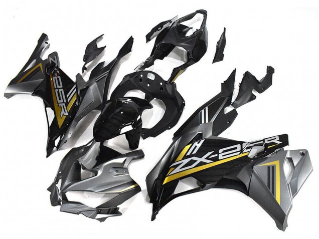 Compra Carenados Moto Kawasaki ZX25R ZX-25R 2019-2025 - Gris Oro Negro Brillante