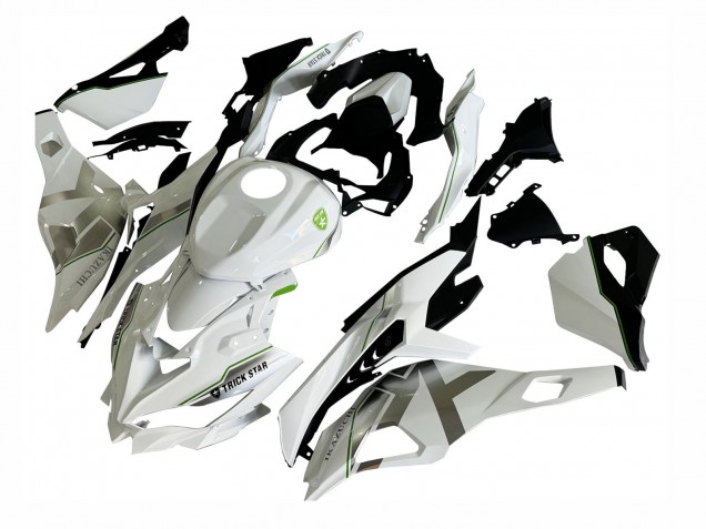 Compra Carenados Moto Kawasaki ZX25R ZX-25R 2019-2025 - Blanco Plata Verde Negro Trick Star