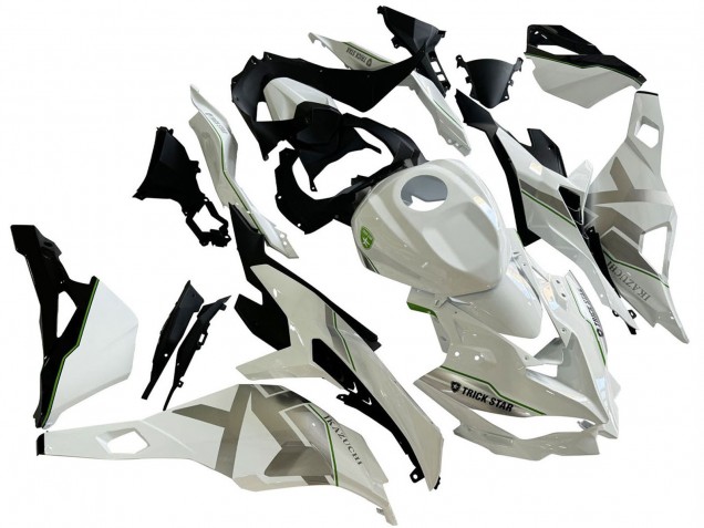 Compra Carenados Moto Kawasaki ZX25R ZX-25R 2019-2025 - Blanco Plata Verde Negro Trick Star