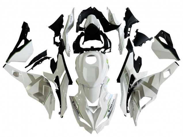 Compra Carenados Moto Kawasaki ZX25R ZX-25R 2019-2025 - Blanco Plata Verde Negro Trick Star
