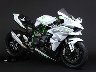 Compra Carenados Moto Kawasaki Ninja H2 2015-2022 - Blanco Plata Verde