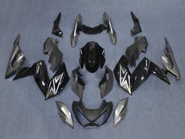 Compra Carenados Moto Kawasaki Z250/Z300 2015-2016 - Negro Brillante Plata
