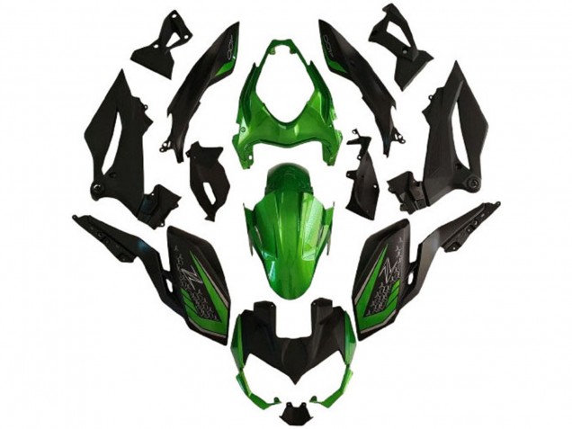 Compra Carenados Moto Kawasaki Z400 2018-2024 - Verde Negro Mate