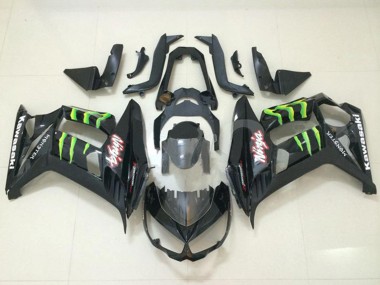 Compra Carenados Moto Kawasaki Z1000SX 2010-2016 - Negro Brillante Verde Monstruo