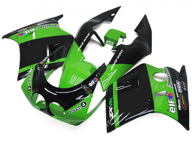 Compra Carenados Moto Kawasaki ZXR250 1989-1990 - Verde Negro Brillante Elf Touch4 Bridgestone