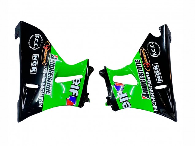 Compra Carenados Moto Kawasaki ZZR400 1993-2007 - Verde Negro Brillante Verde Monstruo Elf Touch4 Bridgestone