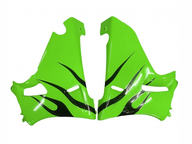 Compra Carenados Moto Kawasaki ZZR400 1993-2007 - Verde Negro Brillante Llama