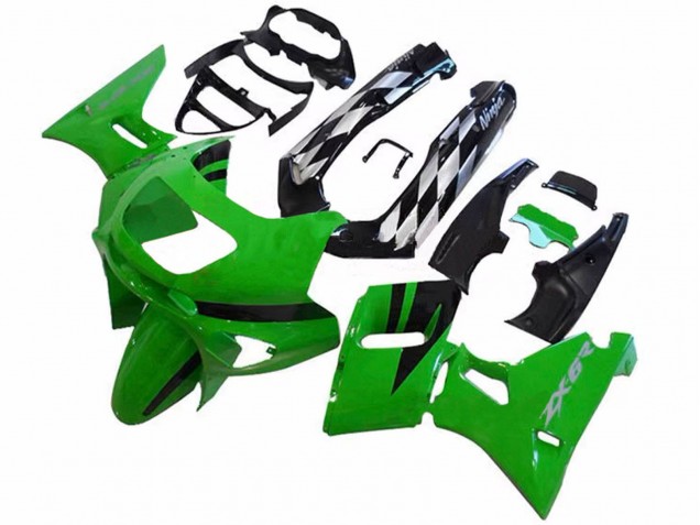 Compra Carenados Moto Kawasaki ZZR400 1993-2007 - Verde Negro Brillante