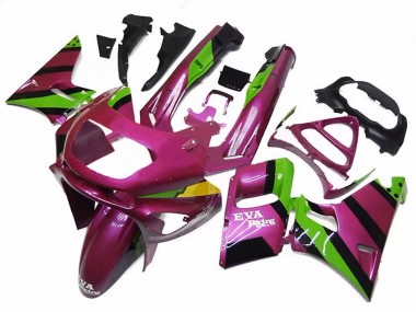 Compra Carenados Moto Kawasaki ZZR400 1993-2007 - Rosa Profundo Verde EVA Racing