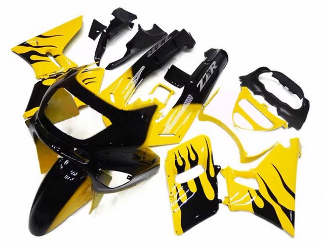 Compra Carenados Moto Kawasaki ZZR400 1993-2007 - Amarillo Negro Llama