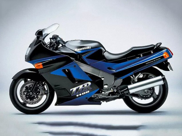 Compra Carenados Moto Kawasaki ZZR1100 1990-1992 - Azul Negro Brillante