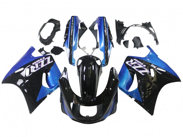 Compra Carenados Moto Kawasaki ZZR1100 1990-1992 - Azul Negro Brillante
