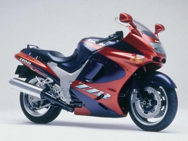 Compra Carenados Moto Kawasaki ZZR1100 1993-2003 - Rojo Granate Azul Oscuro