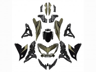 Compra Carenados Moto Kawasaki Versys 650 2022-2025 - Verde Oscuro Negro