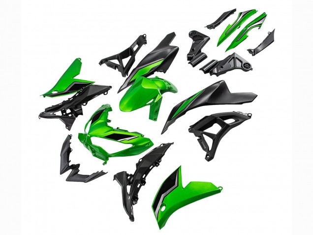 Compra Carenados Moto Kawasaki Versys 650 2022-2025 - Verde Negro Brillante