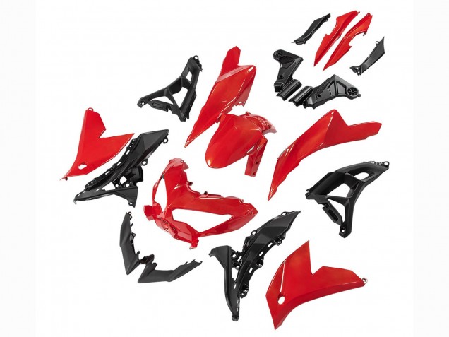 Compra Carenados Moto Kawasaki Versys 650 2022-2025 - Rojo Negro