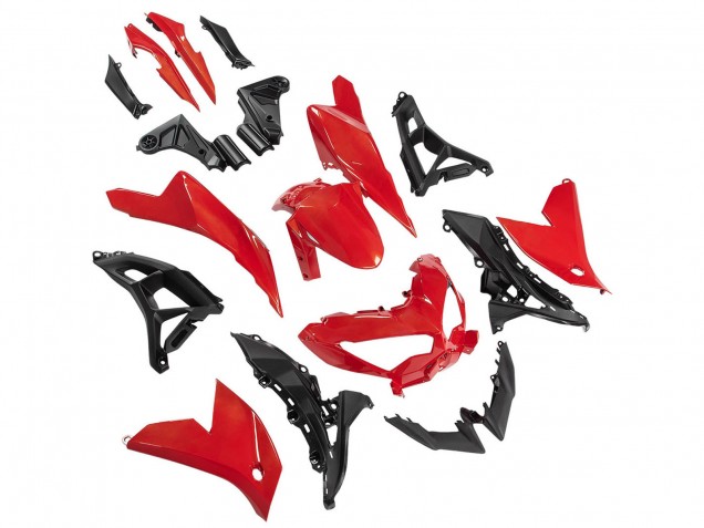 Compra Carenados Moto Kawasaki Versys 650 2022-2025 - Rojo Negro