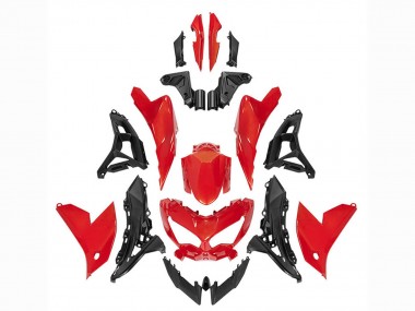 Compra Carenados Moto Kawasaki Versys 650 2022-2025 - Rojo Negro