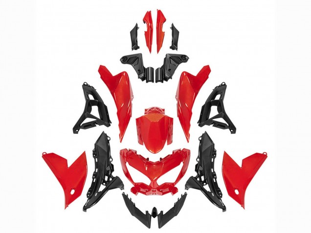 Compra Carenados Moto Kawasaki Versys 650 2022-2025 - Rojo Negro