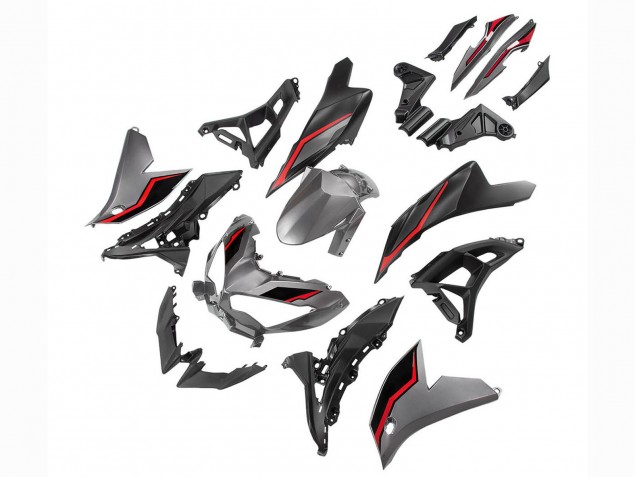 Compra Carenados Moto Kawasaki Versys 650 2022-2025 - Gris Rojo Negro