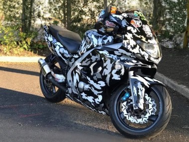 Compra Carenados Moto Yamaha YZF600R Thundercat 1996-2007 - Negro Blanco Gris Camouflage