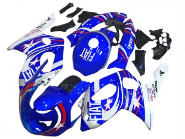 Compra Carenados Moto Yamaha YZF600R Thundercat 1996-2007 - Azul Blanco Plata Rojo Fiat Motul