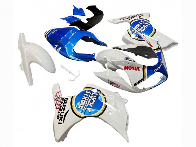 Compra Carenados Moto Suzuki SV650 2003-2013 - Blanco Azul Lucky Strike Motul