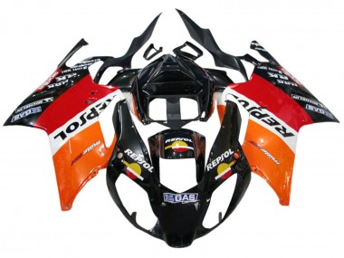 Compra Carenados Moto Aprilia RSV1000 2003-2006 - Naranja Blanco Rojo Negro Repsol