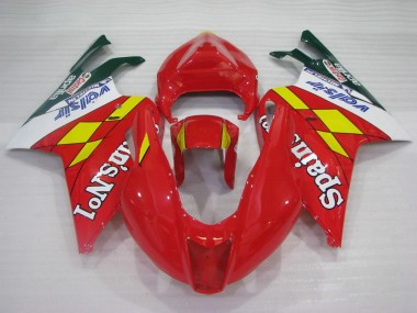 Compra Carenados Moto Aprilia RSV1000 2003-2006 - Rojo Amarillo Blanco Spains No1 Valsir Castrol