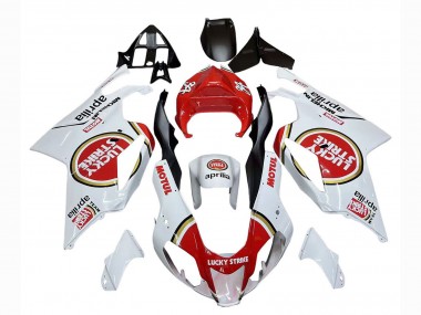 Compra Carenados Moto Aprilia RSV1000 2003-2006 - Blanco Rojo Lucky Strike Motul 34
