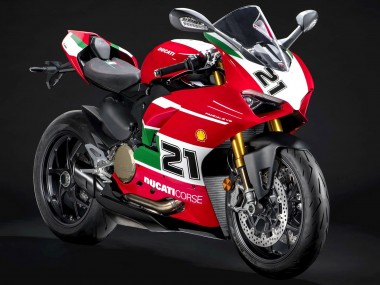 Compra Carenados Moto Ducati Panigale V2 2020-2024 - Blanco Rojo Verde Negro Mate Corse 21