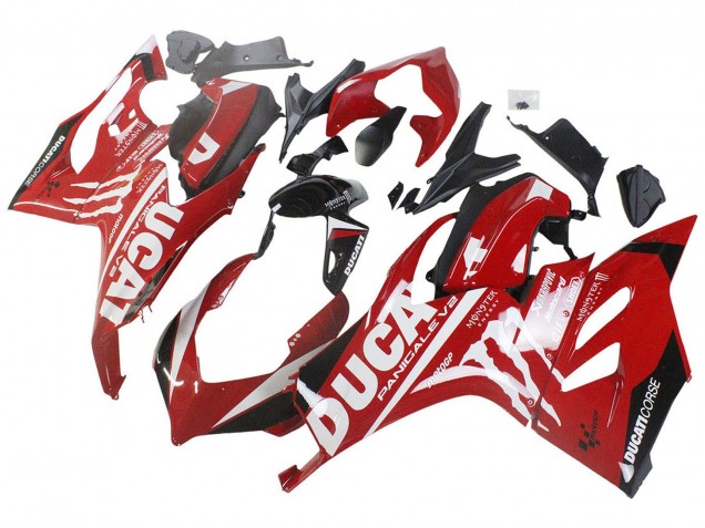 Compra Carenados Moto Ducati Panigale V2 2020-2024 - Rojo Negro Brillante Monstruo Corse