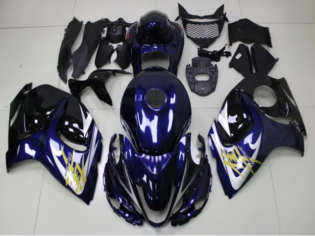 Compra Carenados Moto Suzuki GSXR 1300 Hayabusa 2008-2020 - Azul Oscuro Blanco Oro