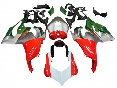 Compra Carenados Moto Ducati Panigale V2 2020-2024 - Plata Rojo Verde