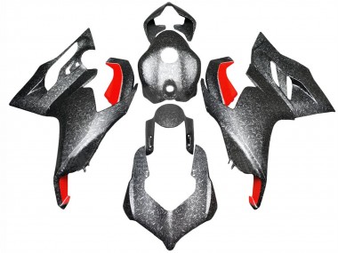 Compra Carenados Moto Ducati Panigale V2 2020-2024 - Negro Falsificado FibraCarbono Estilo Rojo