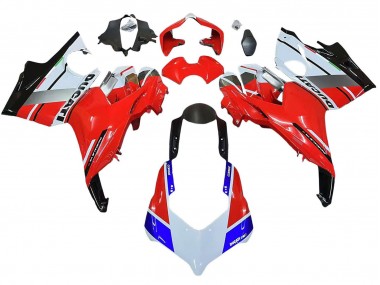 Compra Carenados Moto Ducati Panigale V4 V4S 2018-2019 - Blanco Plata Rojo Negro Brillante