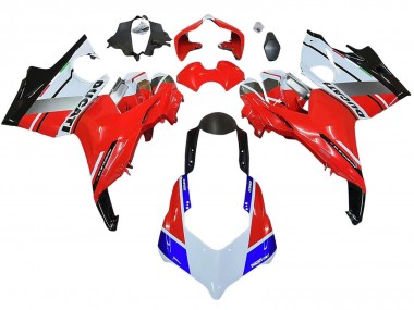 Compra Carenados Moto Ducati Panigale V4 V4S 2018-2019 - Blanco Plata Rojo Negro Brillante