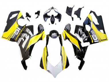 Compra Carenados Moto Ducati Panigale V4 V4S 2018-2019 - Blanco Amarillo Negro Brillante