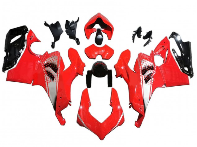 Compra Carenados Moto Ducati Panigale V4 V4S 2020-2021 - Rojo Blanco Negro Brillante