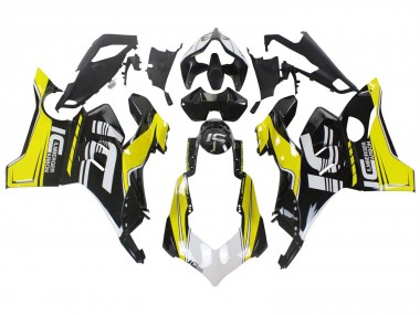 Compra Carenados Moto Ducati Panigale V4 V4S 2020-2021 - Amarillo Blanco Negro Brillante