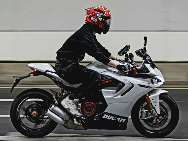 Compra Carenados Moto Ducati 2021-2024 Ducati Supersport 950/950S 2021-2024 - Blanco Negro