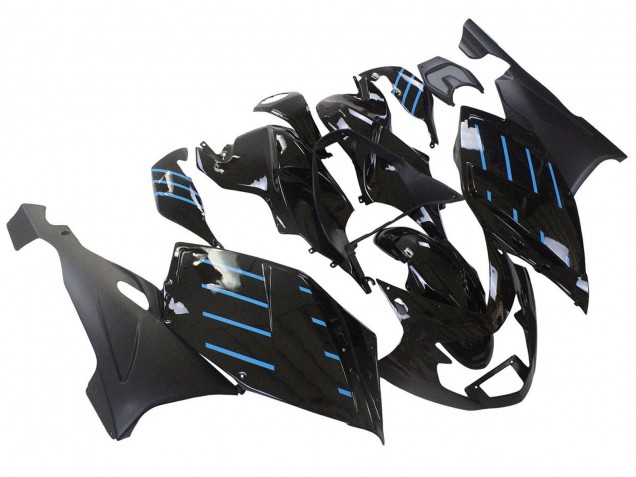 Compra Carenados Moto BMW K1200S 2005-2010 - Negro Brillante Negro Mate Azul Línea
